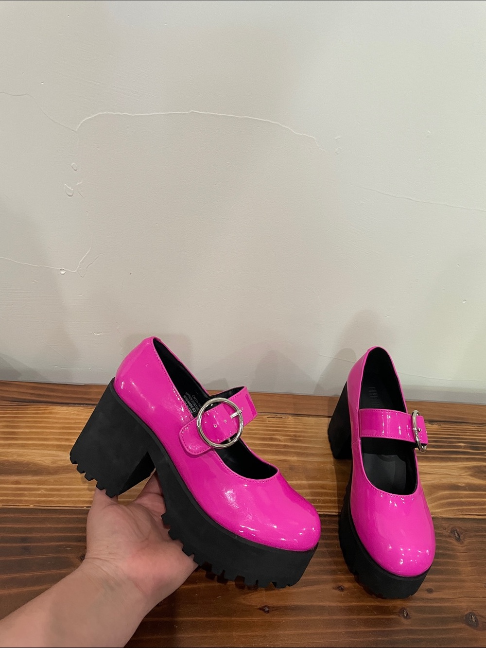 Current Mood Dolls Kill Candy Damnation  Platform Mary Janes Size 6M